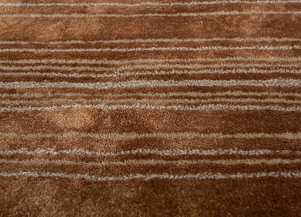 caliedo red and orange wool and viscose hand tufted Rug - CloseUp