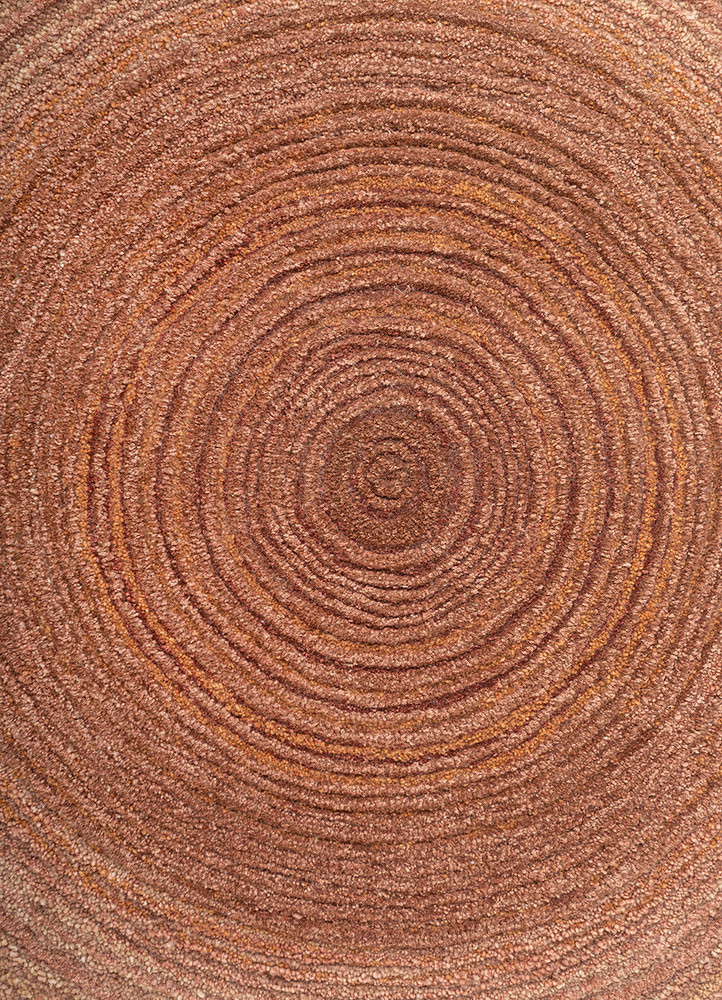 caliedo red and orange wool hand tufted Rug - CloseUp