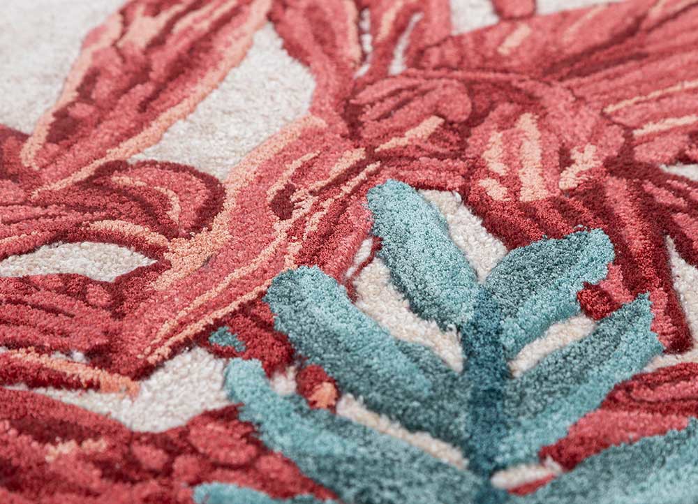 aurelia ivory wool and bamboo silk hand tufted Rug - CloseUp