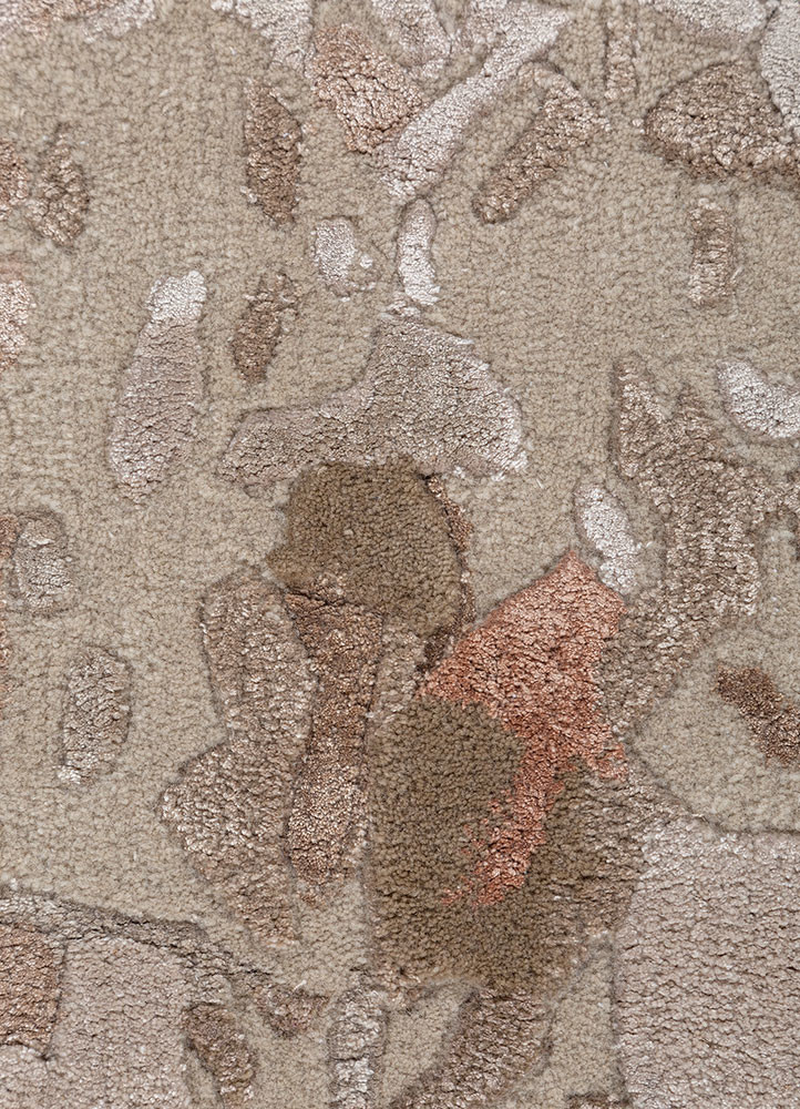 genesis ivory wool and viscose hand tufted Rug - CloseUp