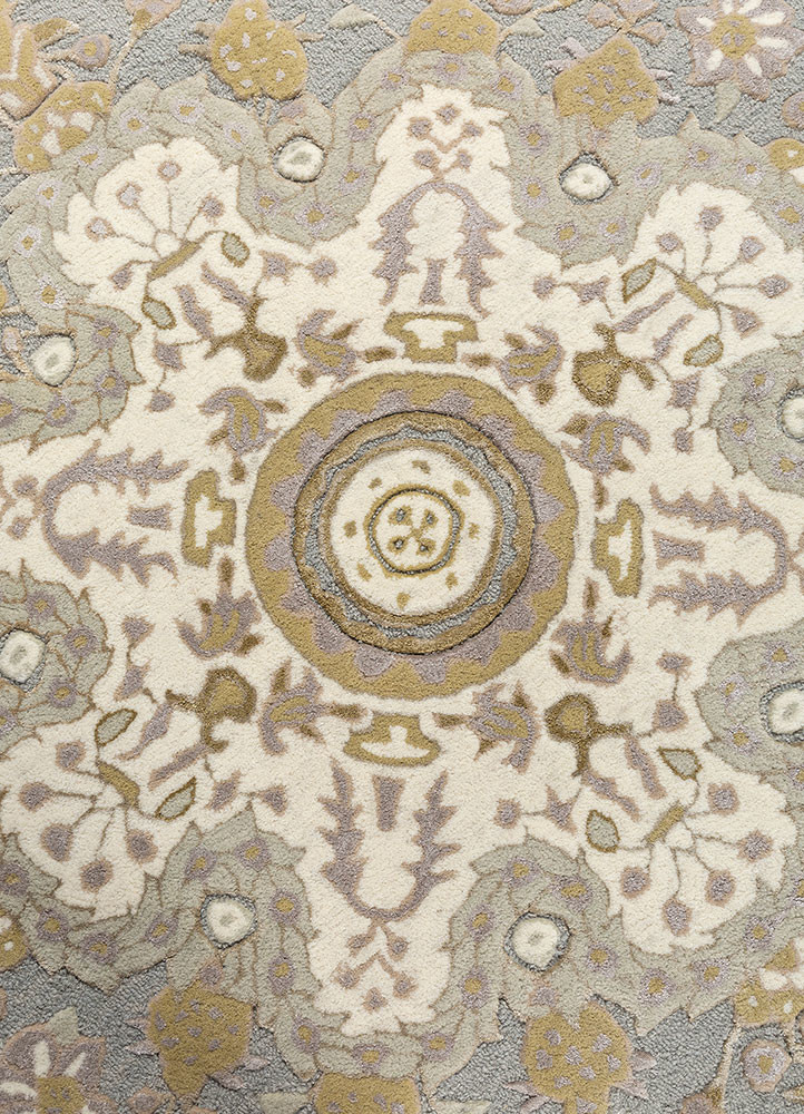 bodhi blue wool and viscose hand tufted Rug - CloseUp