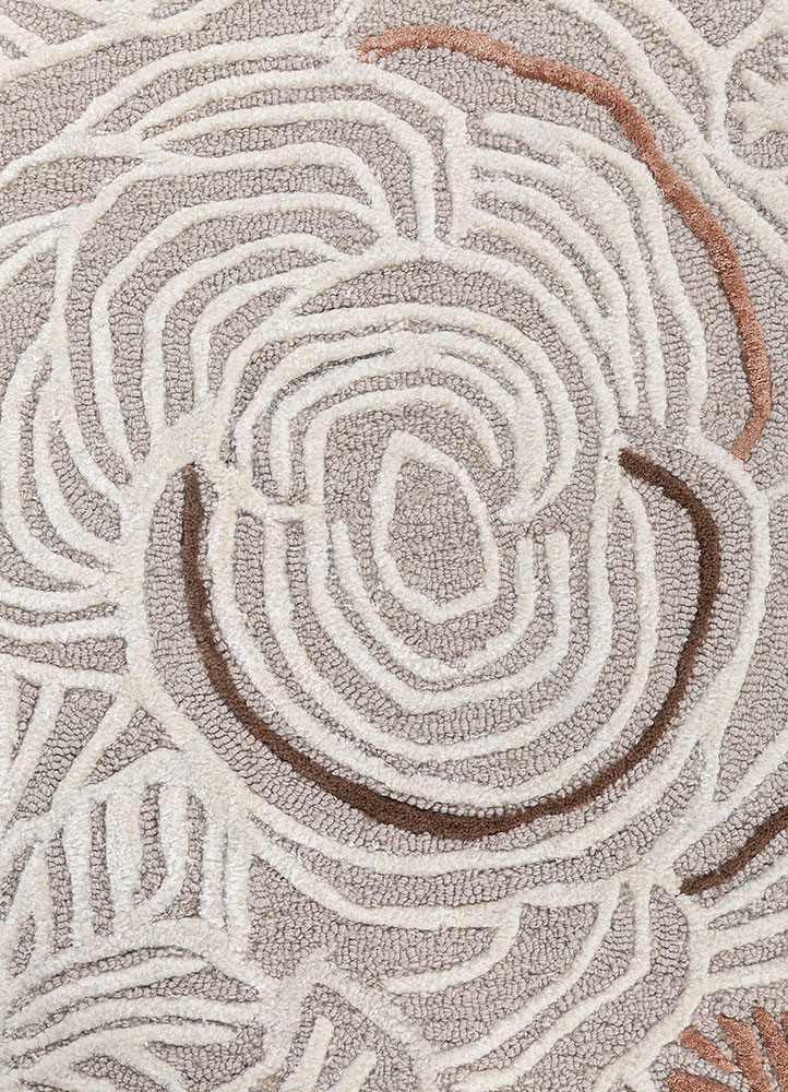 aurelia ivory wool and viscose hand tufted Rug - CloseUp aurelia ivory wool and viscose hand tufted Rug - CloseUp
