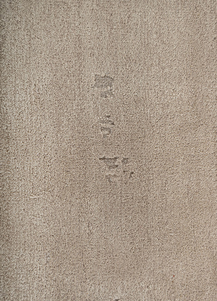 aprezo beige and brown wool and bamboo silk hand knotted Rug - CloseUp