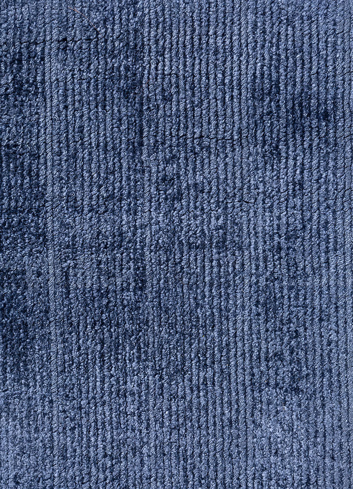 aprezo blue bamboo silk hand loom Rug - CloseUp aprezo blue bamboo silk hand loom Rug - CloseUp