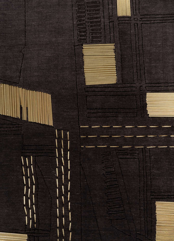 exposed spine blue wool hand loom WALL ART & TAPESTRY - CloseUp exposed spine blue wool hand loom WALL ART & TAPESTRY - CloseUp