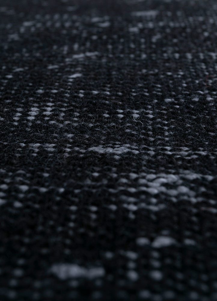 lacuna grey and black wool hand knotted Rug - CloseUp lacuna grey and black wool hand knotted Rug - CloseUp