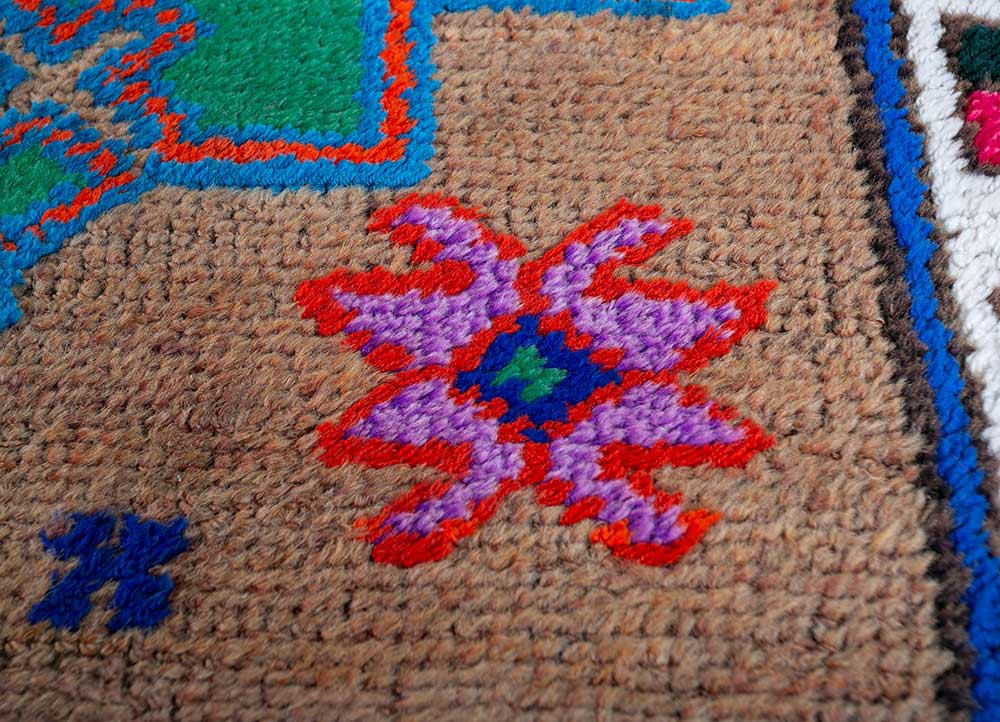 nuray multi wool hand knotted Rug - CloseUp nuray multi wool hand knotted Rug - CloseUp