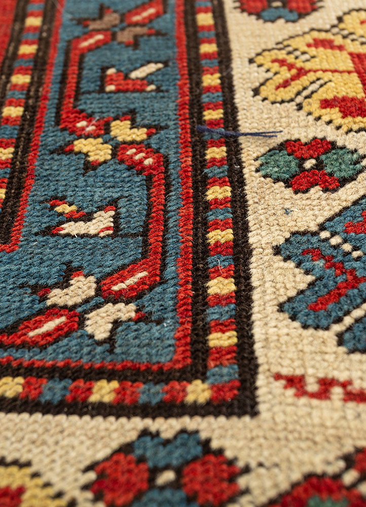 kiaan red and orange wool hand knotted Rug - CloseUp kiaan red and orange wool hand knotted Rug - CloseUp