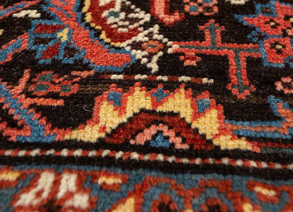 aalam beige and brown wool hand knotted Rug - CloseUp aalam beige and brown wool hand knotted Rug - CloseUp