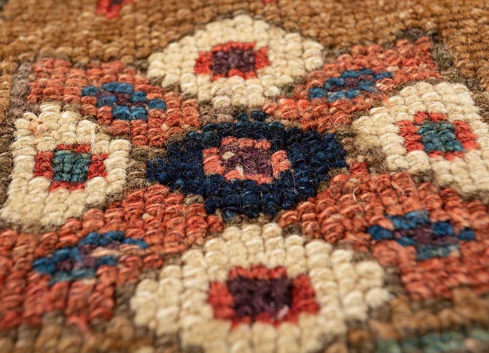 kiaan blue wool hand knotted Rug - CloseUp kiaan blue wool hand knotted Rug - CloseUp