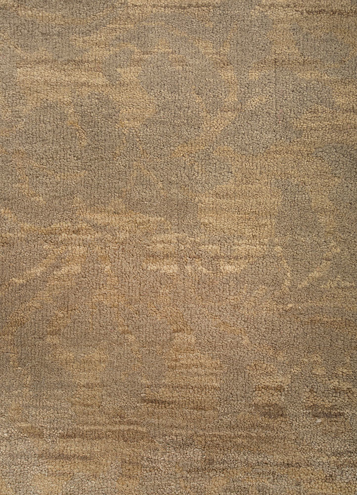 pansy ivory wool hand knotted Rug - CloseUp pansy ivory wool hand knotted Rug - CloseUp