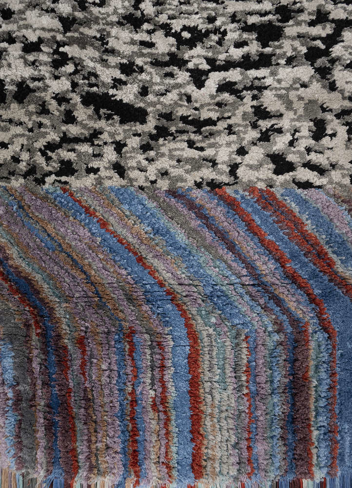 linear grey and black wool and bamboo silk wall art WALL ART & TAPESTRY - CloseUp linear grey and black wool and bamboo silk wall art WALL ART & TAPESTRY - CloseUp