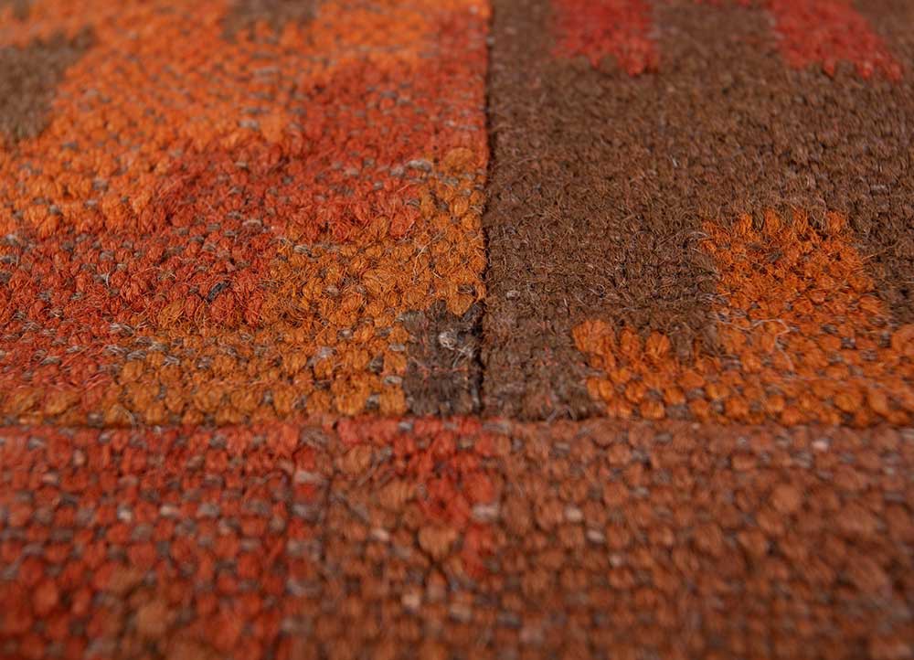 cushion red and orange jute and hemp cushion cover Home Textile - CloseUp cushion red and orange jute and hemp cushion cover Home Textile - CloseUp