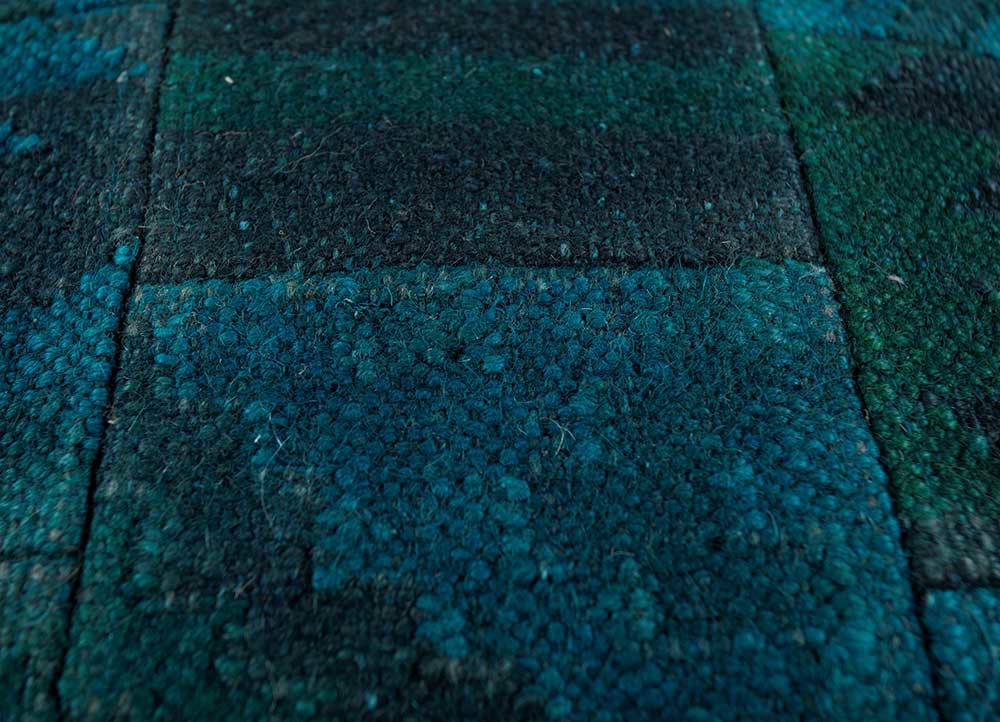 cushion blue jute and hemp cushion cover Home Textile - CloseUp