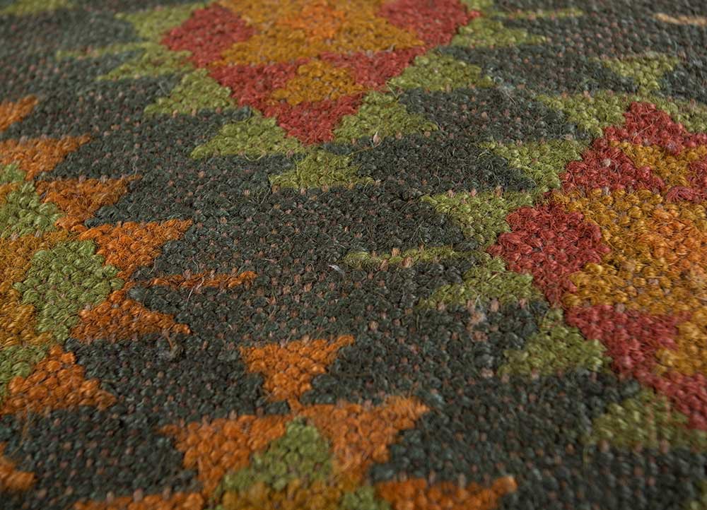 cushion blue jute and hemp cushion cover Home Textile - CloseUp