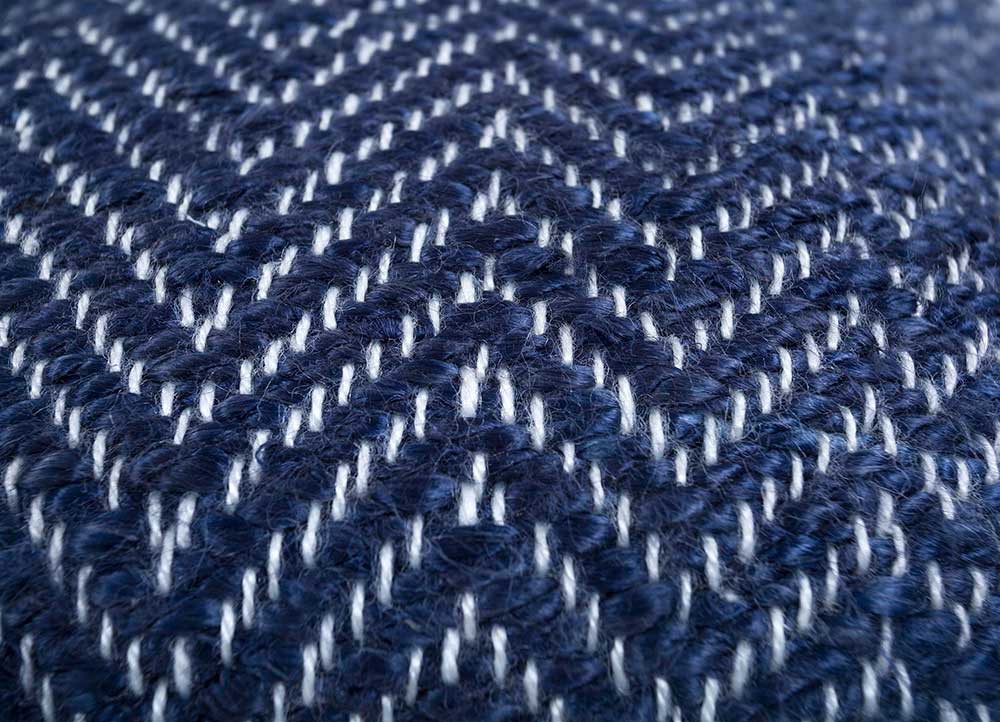 cushion blue jute and hemp cushion cover Home Textile - CloseUp cushion blue jute and hemp cushion cover Home Textile - CloseUp