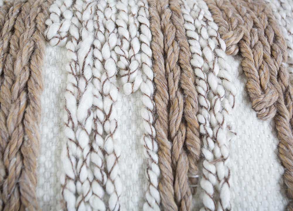 cushion ivory wool cushion cover Home Textile - CloseUp