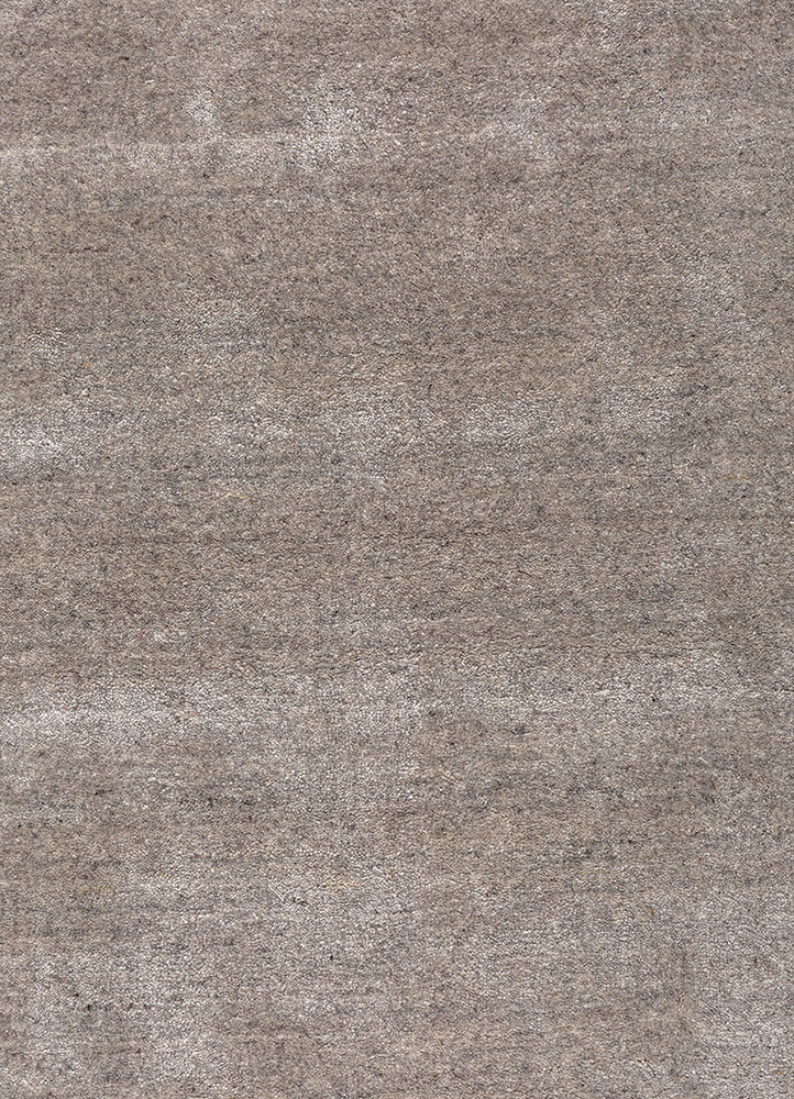 basis grey and black wool and viscose hand loom Rug - CloseUp basis grey and black wool and viscose hand loom Rug - CloseUp