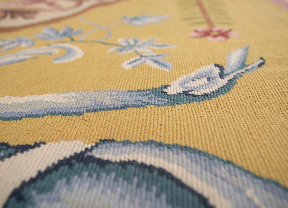 wall art green wool flat weaves WALL ART & TAPESTRY - CloseUp