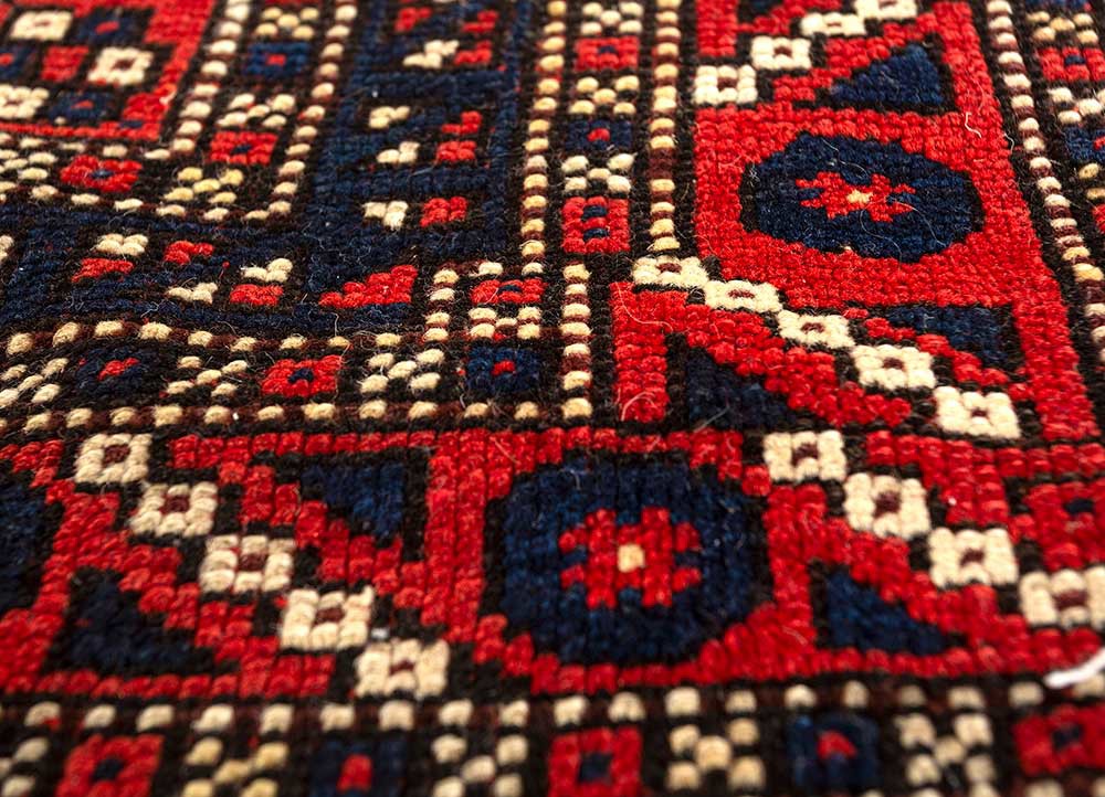 bespoke sile red and orange wool wall art WALL ART & TAPESTRY - CloseUp