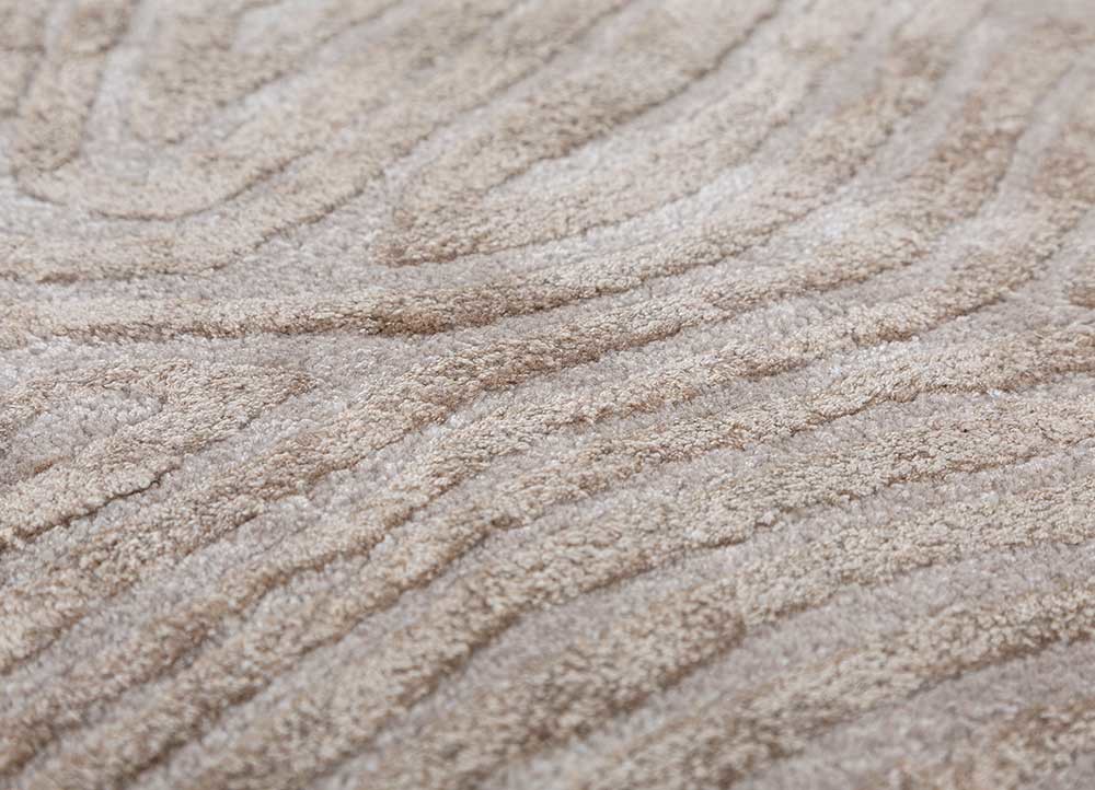 cera ivory wool and viscose hand tufted Rug - CloseUp cera ivory wool and viscose hand tufted Rug - CloseUp