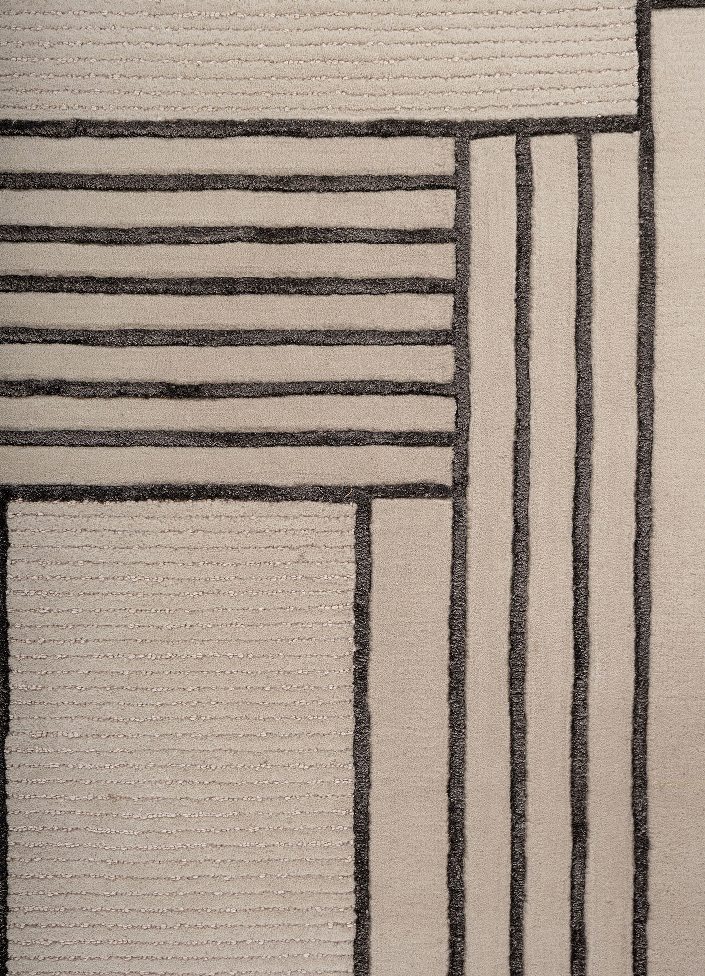 Aprezo Ivory Hand Tufted Wool & Bamboo Silk Rugs-Tod-45055-Jaipur Rugs IN