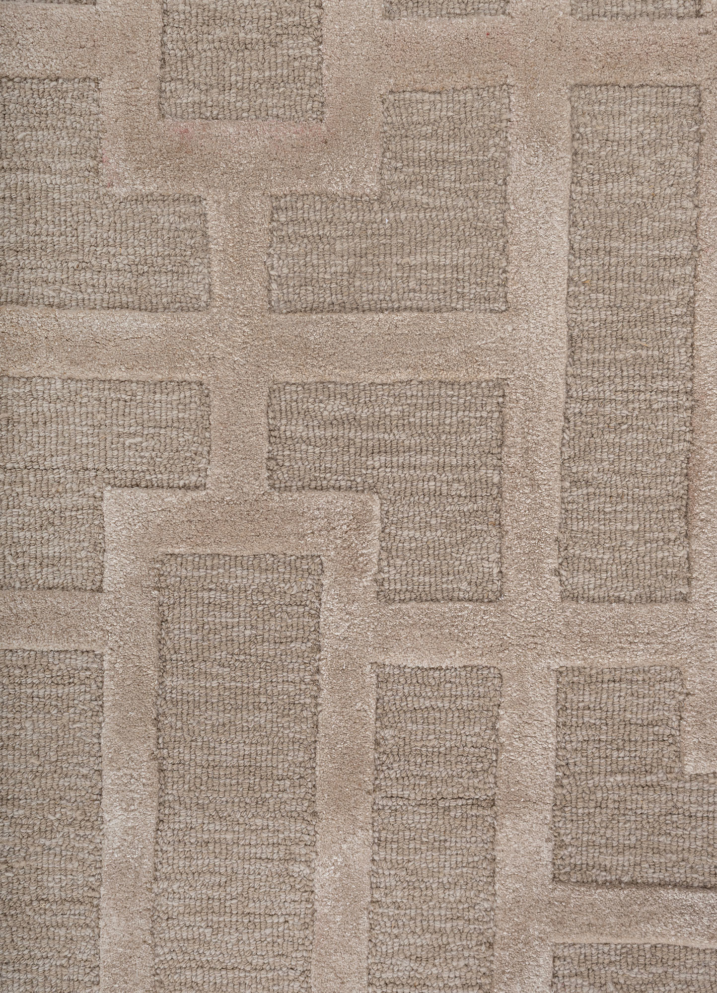 Contour Beige & Brown Hand Tufted Wool & Viscose Rugs-Taq-229-Jaipur ...