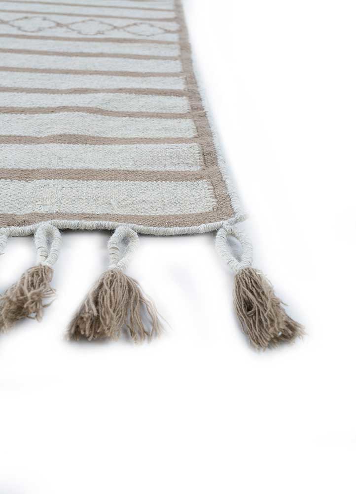 bedouin grey and black wool flat weaves Rug - Corner bedouin grey and black wool flat weaves Rug - Corner