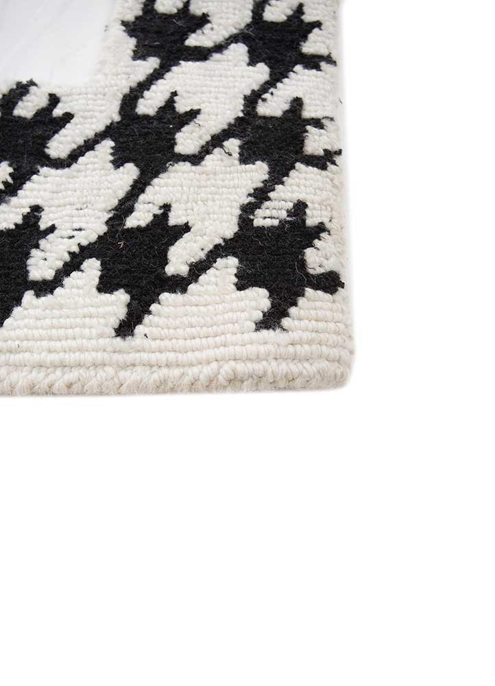 atelier grey and black acrylic hand knotted Rug - Corner atelier grey and black acrylic hand knotted Rug - Corner