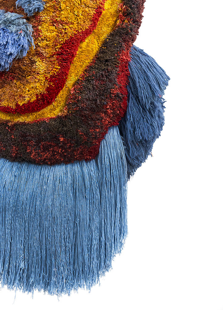 caminantes beige and brown wool and bamboo silk hand knotted WALL ART & TAPESTRY - Corner caminantes beige and brown wool and bamboo silk hand knotted WALL ART & TAPESTRY - Corner