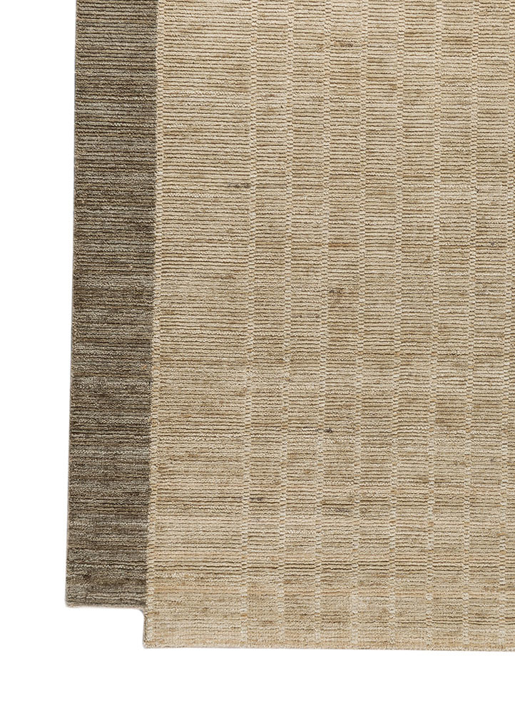 contour gold wool hand loom Rug - Corner contour gold wool hand loom Rug - Corner