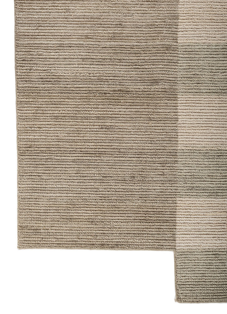 saga green wool hand loom Rug - Corner saga green wool hand loom Rug - Corner