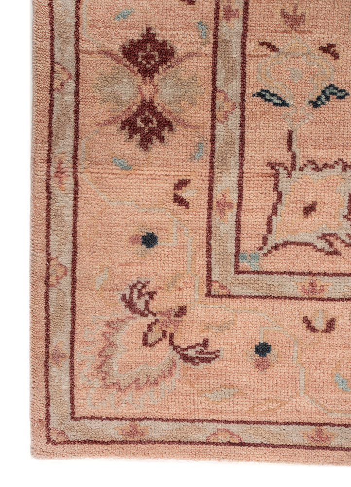 savana pink and purple wool hand knotted Rug - Corner savana pink and purple wool hand knotted Rug - Corner