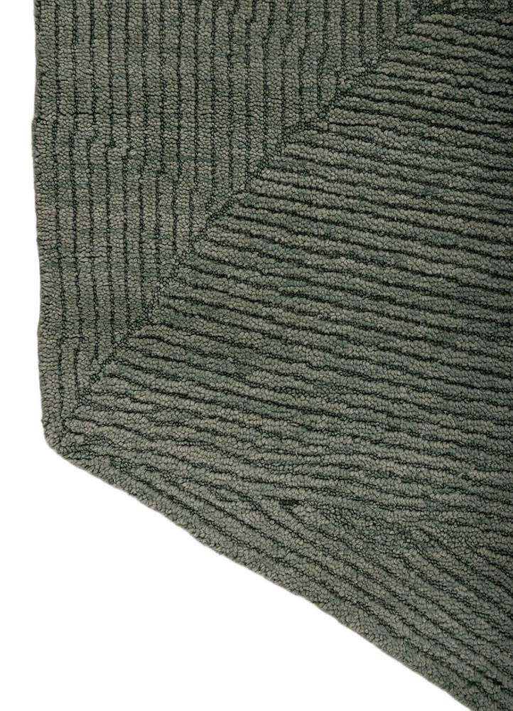 uvenuti grey and black wool hand knotted Rug - Corner uvenuti grey and black wool hand knotted Rug - Corner