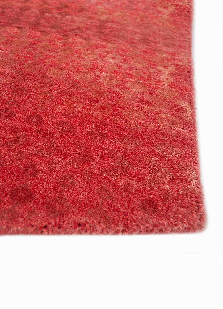 manchaha pink and purple wool and bamboo silk hand knotted Rug - Corner manchaha pink and purple wool and bamboo silk hand knotted Rug - Corner