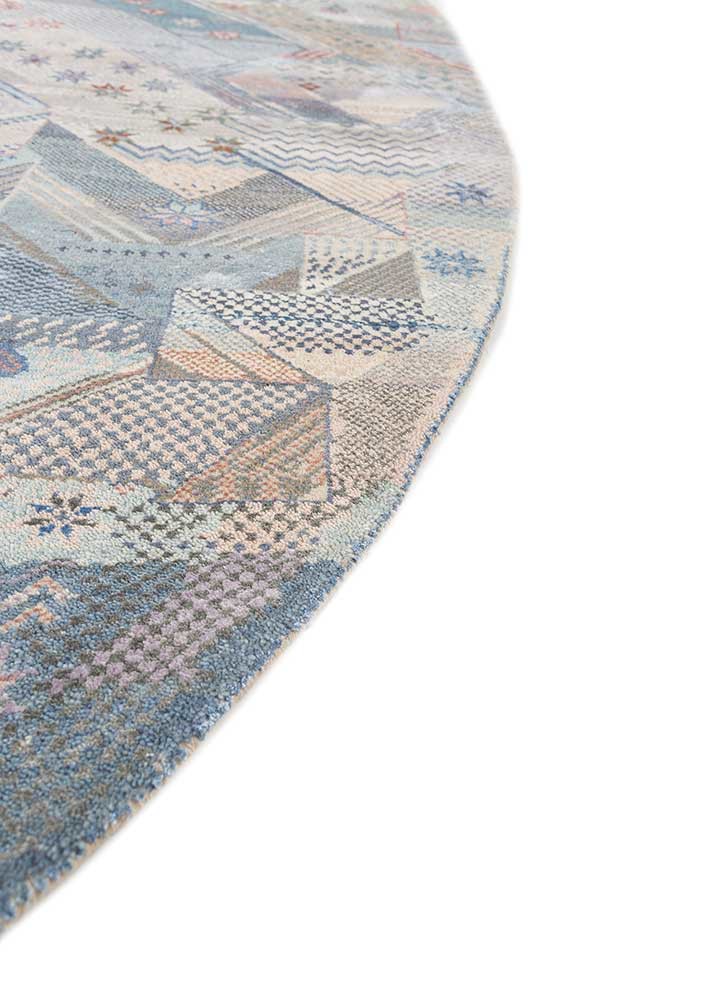 manchaha grey and black wool and bamboo silk hand knotted Rug - Corner manchaha grey and black wool and bamboo silk hand knotted Rug - Corner