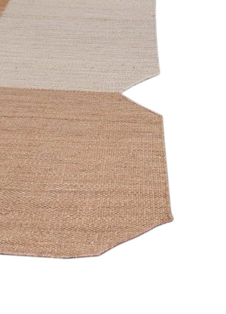 daaira beige and brown jute and hemp flat weaves Rug - Corner daaira beige and brown jute and hemp flat weaves Rug - Corner