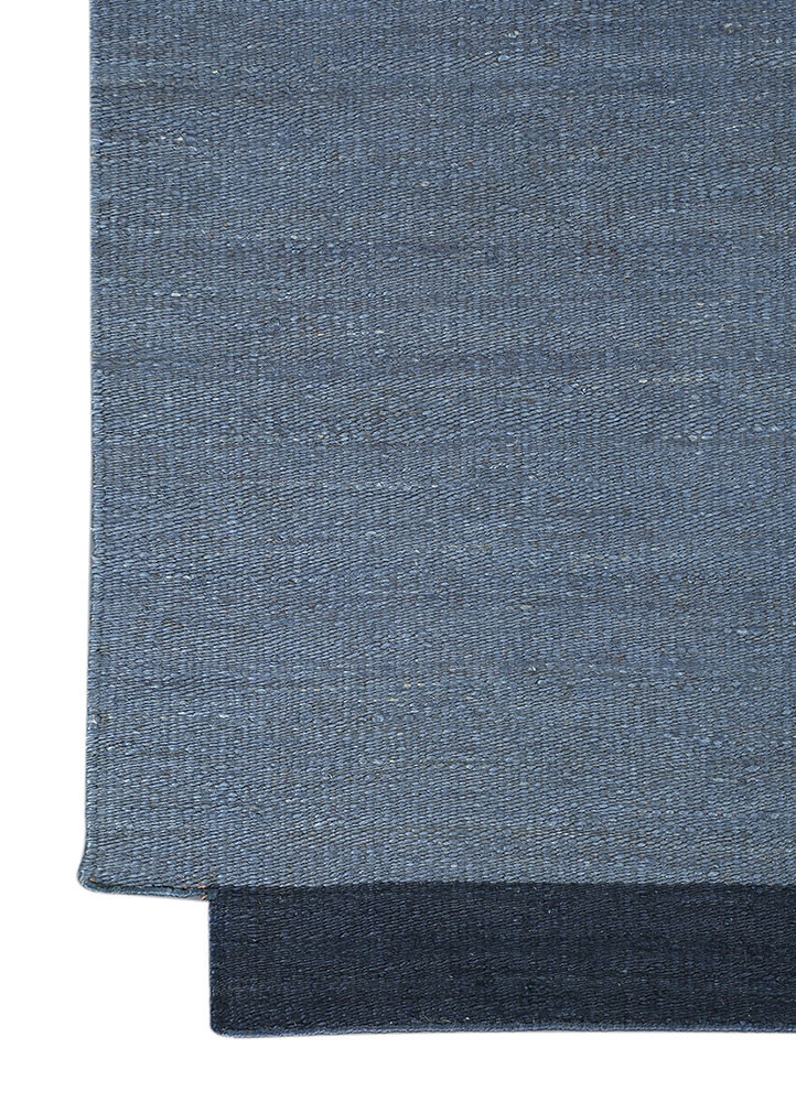 daaira blue jute and hemp flat weaves Rug - Corner daaira blue jute and hemp flat weaves Rug - Corner