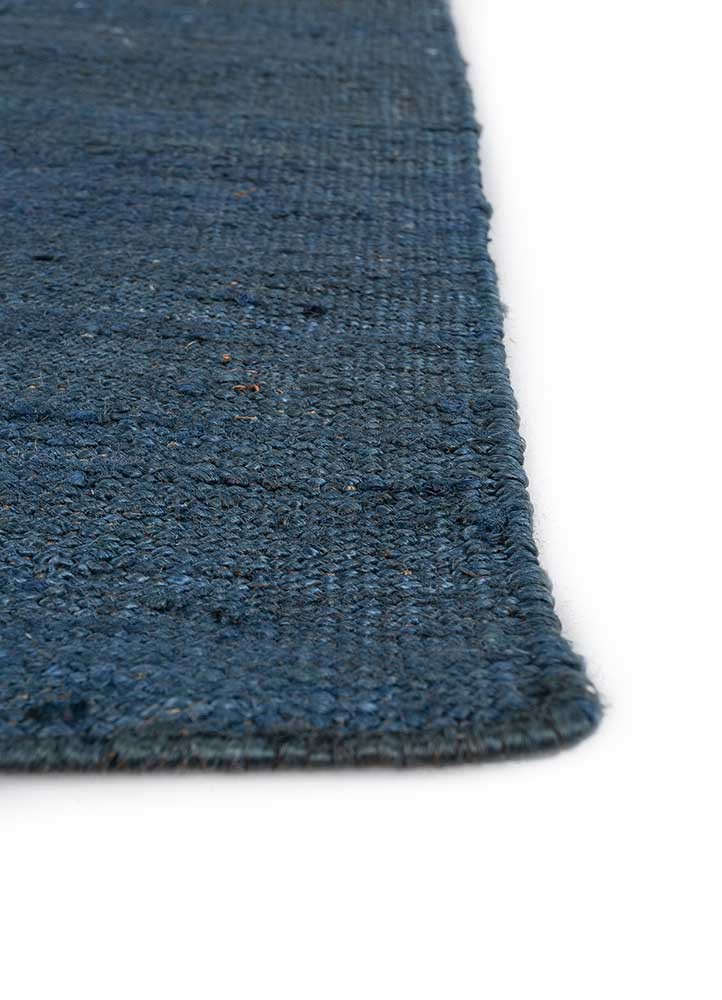 daaira blue jute and hemp flat weaves Rug - Corner daaira blue jute and hemp flat weaves Rug - Corner