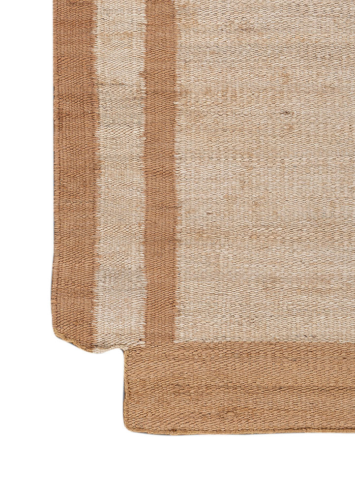 daaira ivory jute and hemp flat weaves Rug - Corner