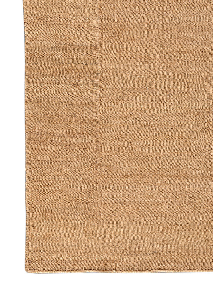 daaira beige and brown jute and hemp flat weaves Rug - Corner