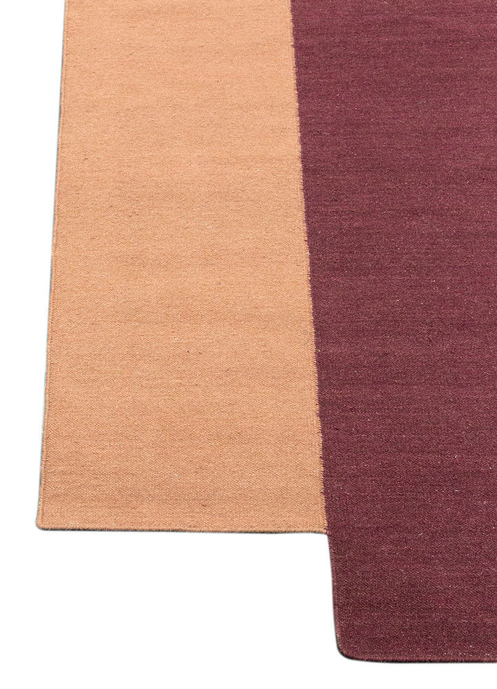 aprezo red and orange viscose flat weaves Rug - Corner aprezo red and orange viscose flat weaves Rug - Corner