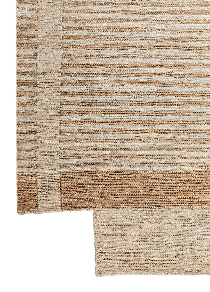 daaira beige and brown jute and hemp hand knotted Rug - Corner daaira beige and brown jute and hemp hand knotted Rug - Corner