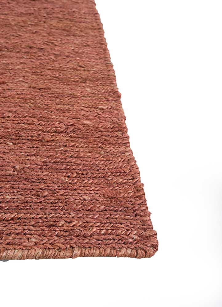 daaira red and orange jute and hemp flat weaves Rug - Corner