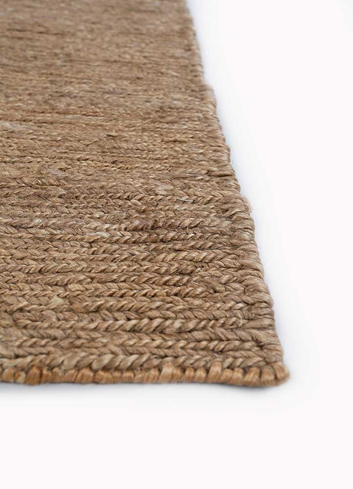 daaira ivory jute and hemp flat weaves Rug - Corner