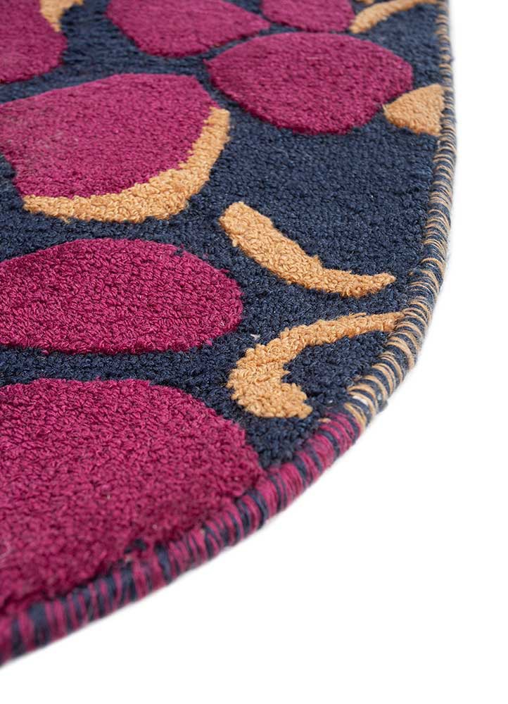 jaanwar pink and purple pet hand tufted Rug - Corner jaanwar pink and purple pet hand tufted Rug - Corner