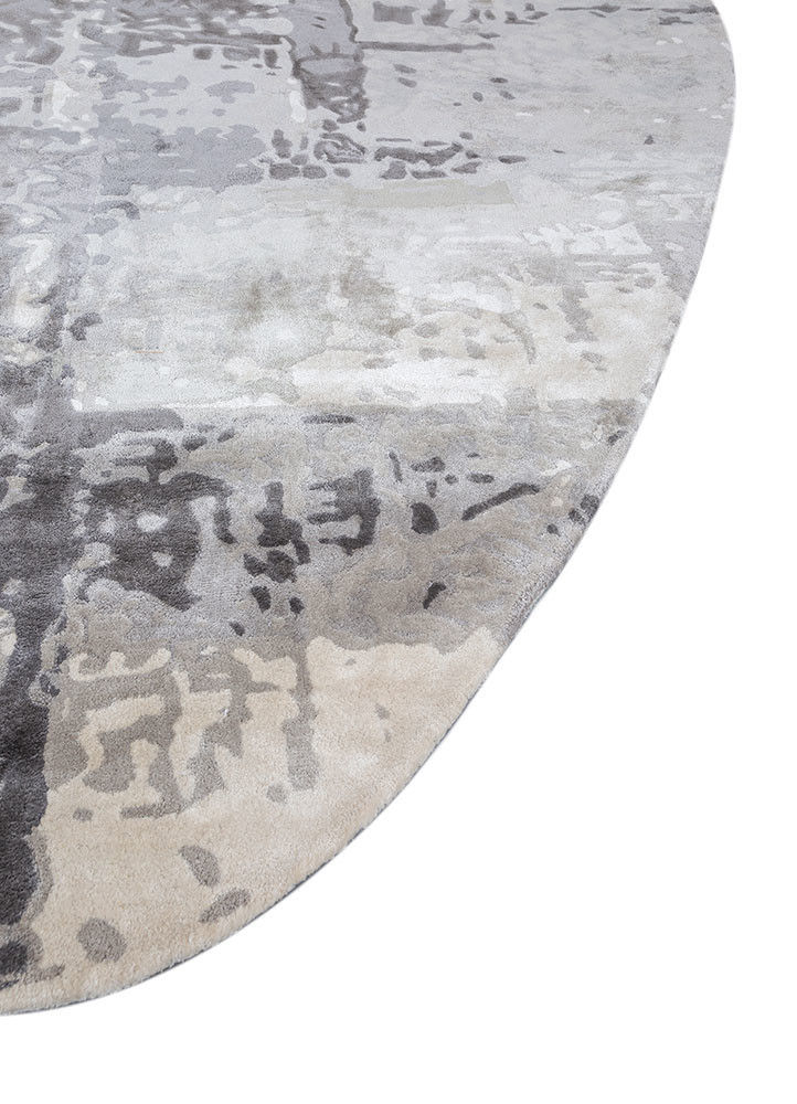 aprezo blue viscose hand tufted Rug - Corner aprezo blue viscose hand tufted Rug - Corner