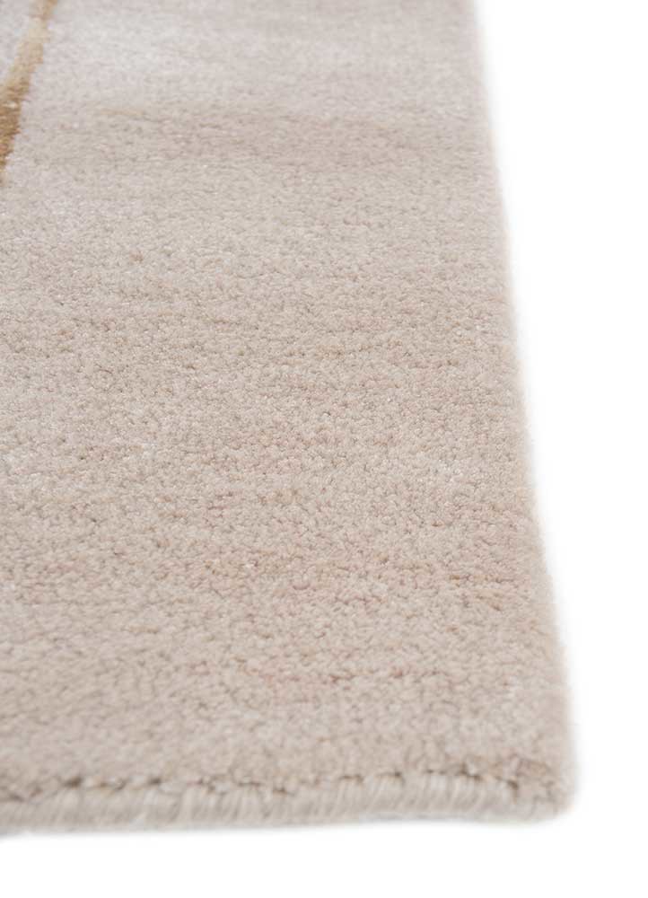 come around ivory wool and viscose hand tufted Rug - Corner come around ivory wool and viscose hand tufted Rug - Corner