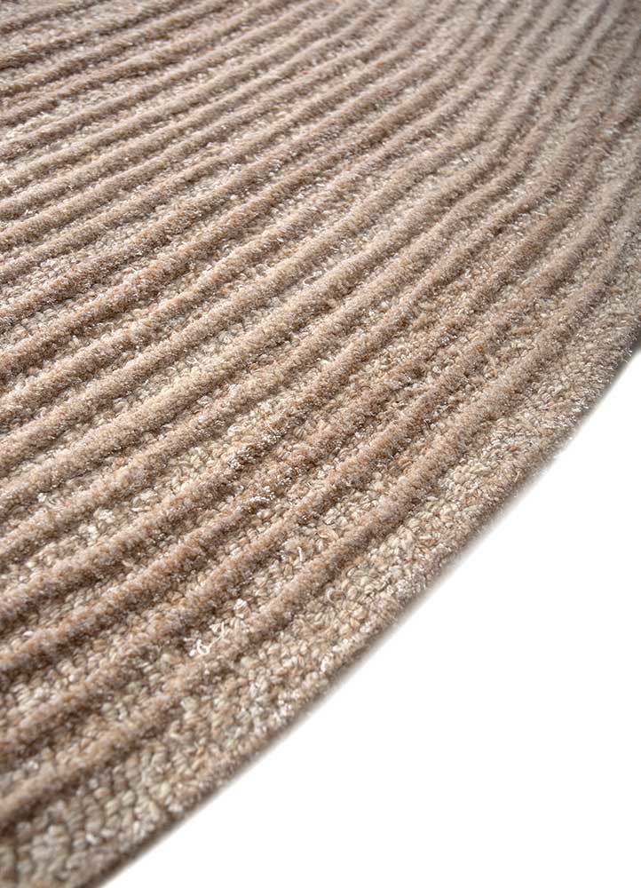 pathways beige and brown wool and viscose hand tufted Rug - Corner pathways beige and brown wool and viscose hand tufted Rug - Corner