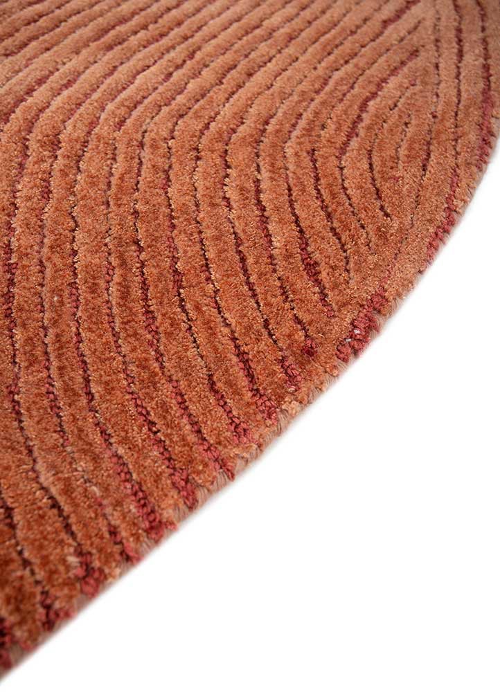 cera red and orange wool and viscose hand tufted Rug - Corner cera red and orange wool and viscose hand tufted Rug - Corner